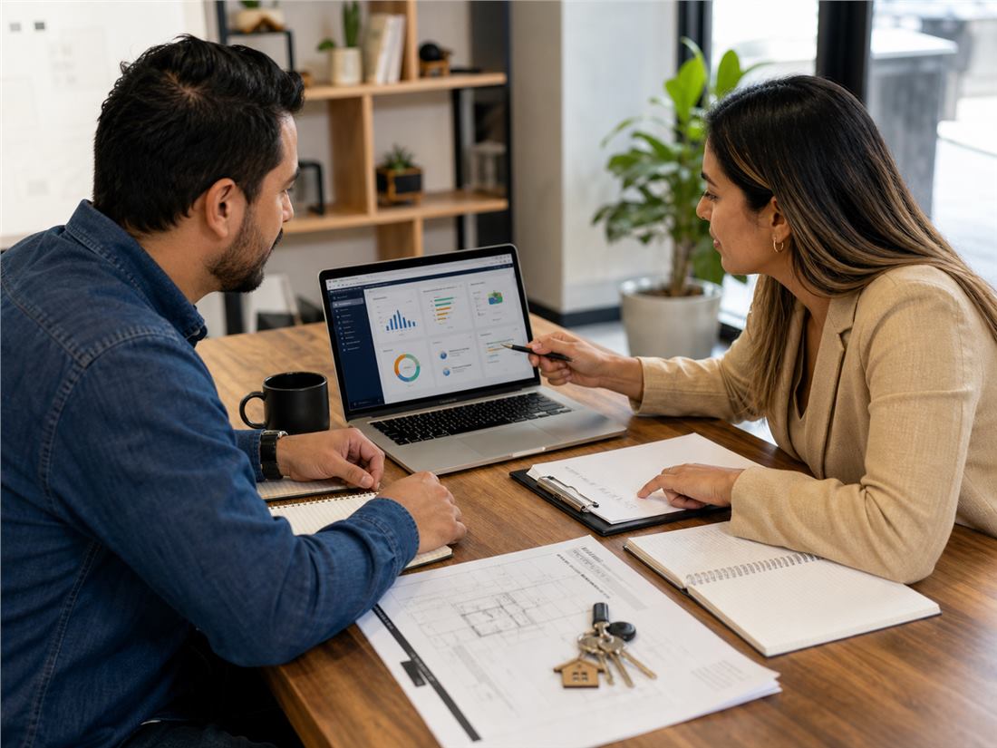 Software para equipos inmobiliarios que revisan reportes y seguimiento de propiedades